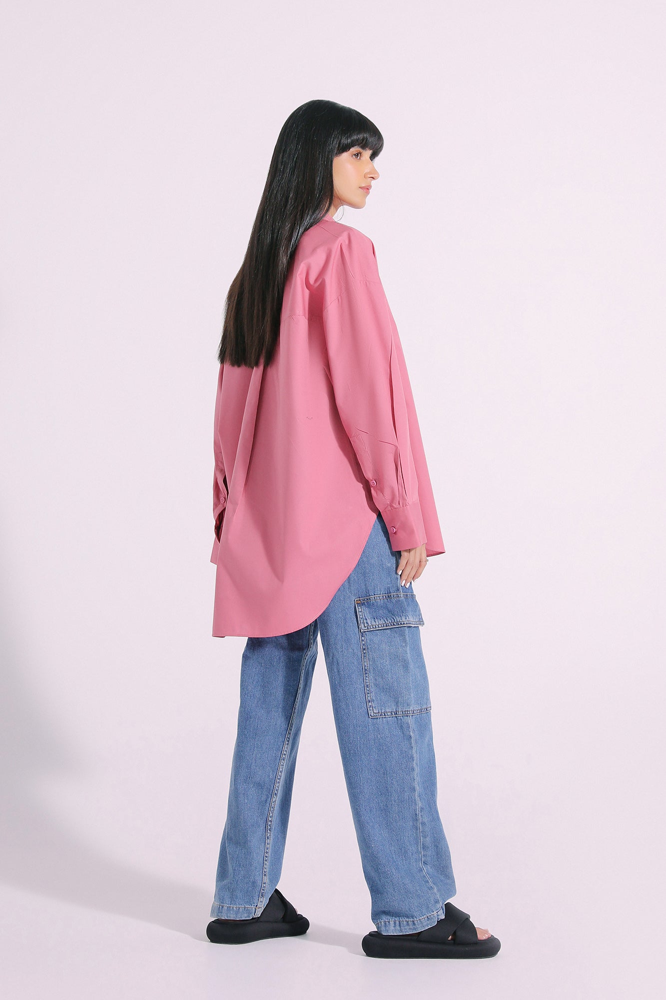 Ethnic - SOLID BUTTON DOWN SHIRT (E0828/108/424)