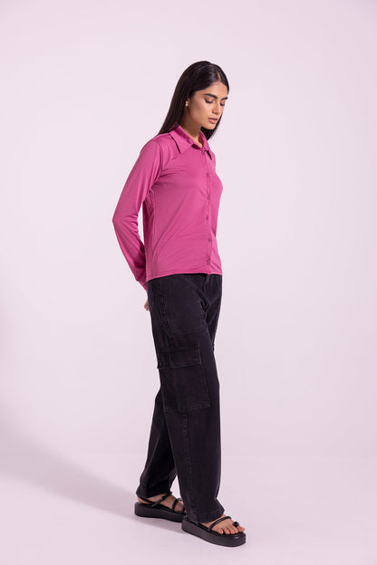 Ethnic - SOLID BUTTON DOWN TOP (E0871/108/523)