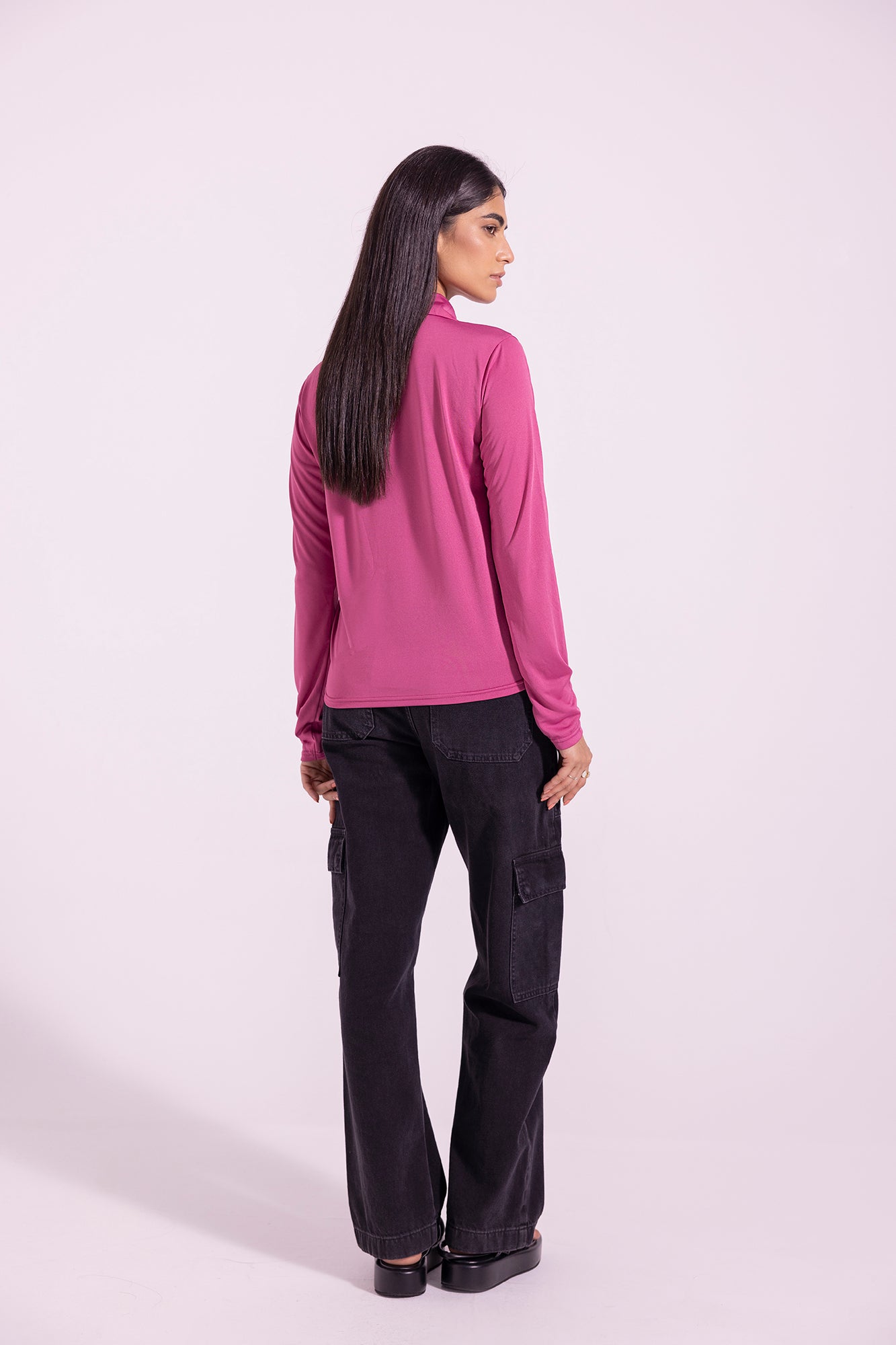 Ethnic - SOLID BUTTON DOWN TOP (E0871/108/523)