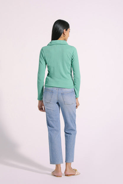 Ethnic - COLLAR NECK TOP (E0873/108/714)