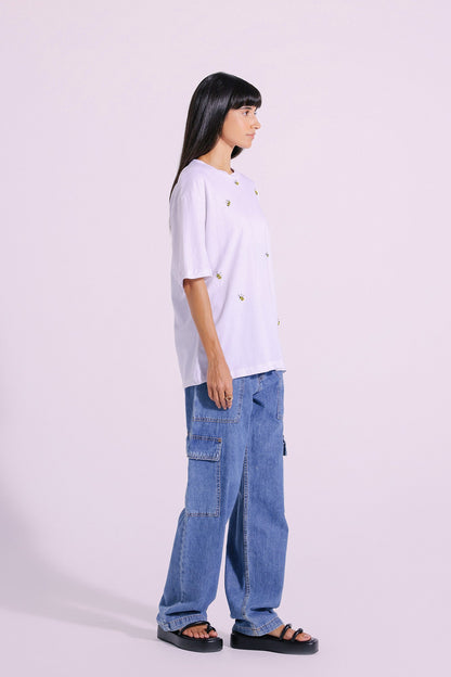 Ethnic - EMBELLISHED T-SHIRT (E1014/108/001)