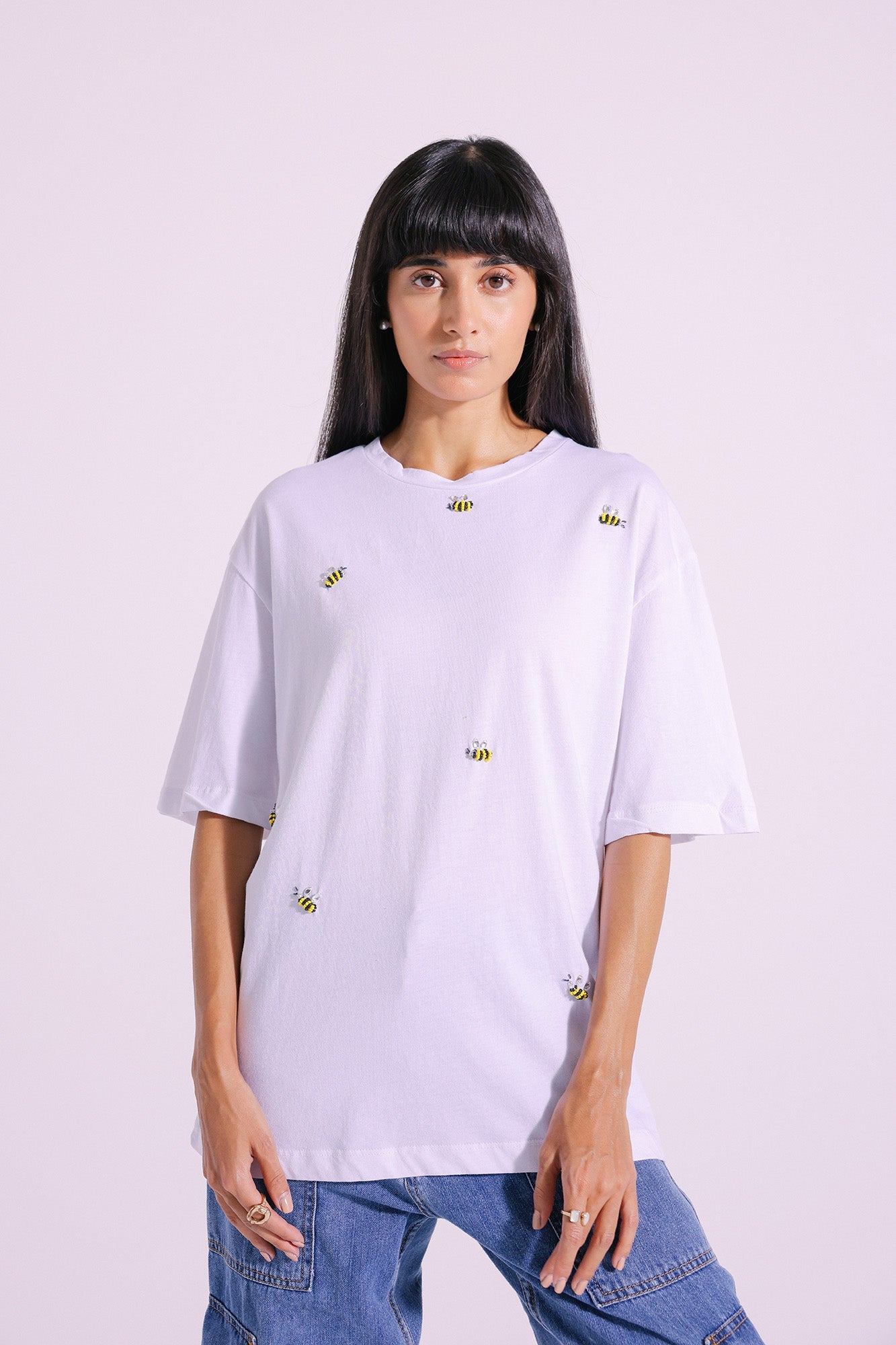 Ethnic - EMBELLISHED T-SHIRT (E1014/108/001)