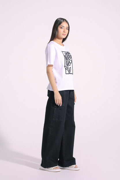 Ethnic - EMBROIDERED T-SHIRT (E1015/108/001)