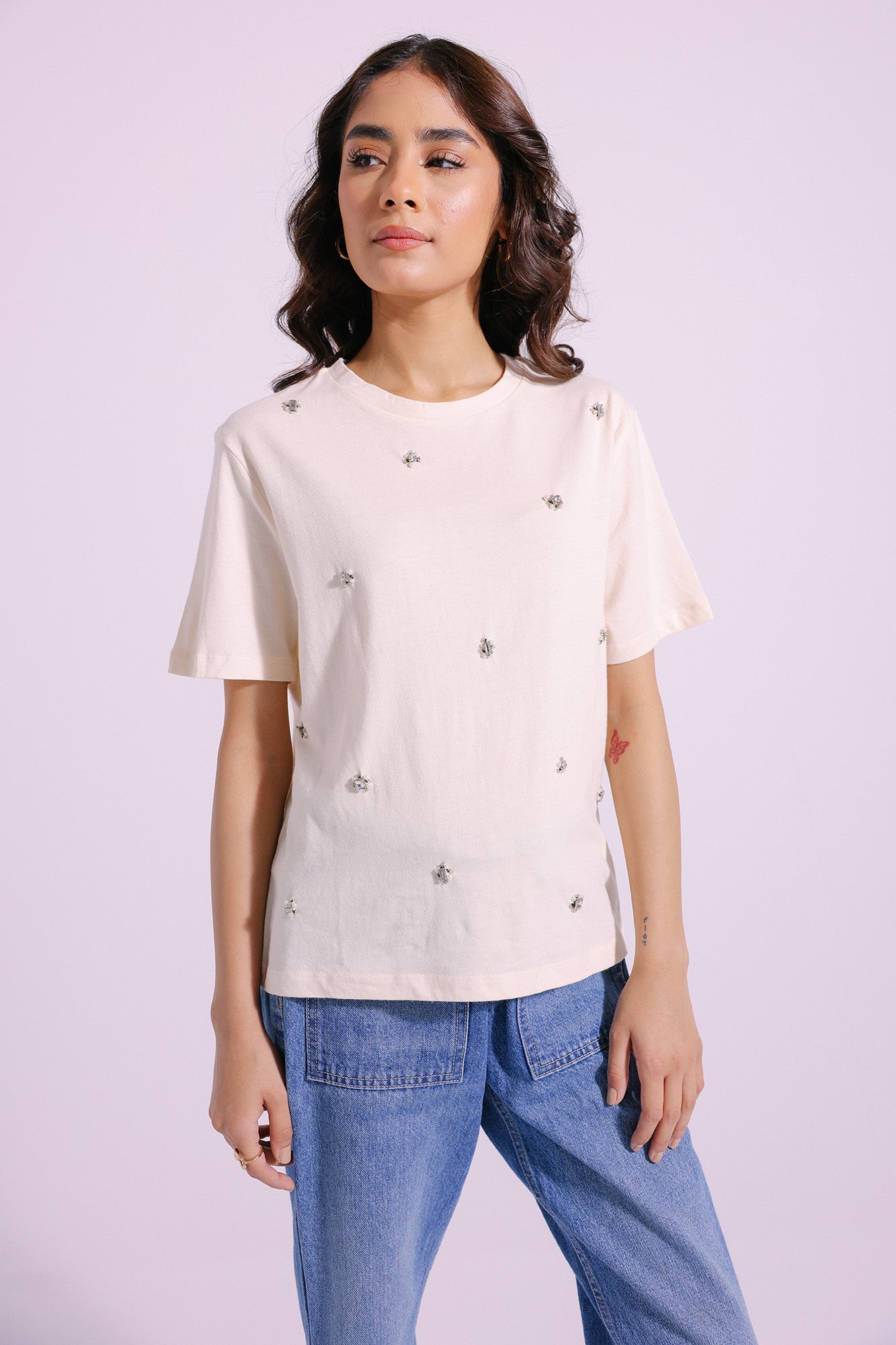 Ethnic - EMBELLISHED T-SHIRT (E1016/108/110)