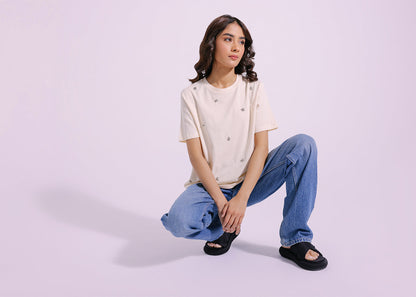 Ethnic - EMBELLISHED T-SHIRT (E1016/108/110)