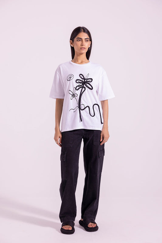 Ethnic - EMBROIDERED T-SHIRT (E1019/108/001)