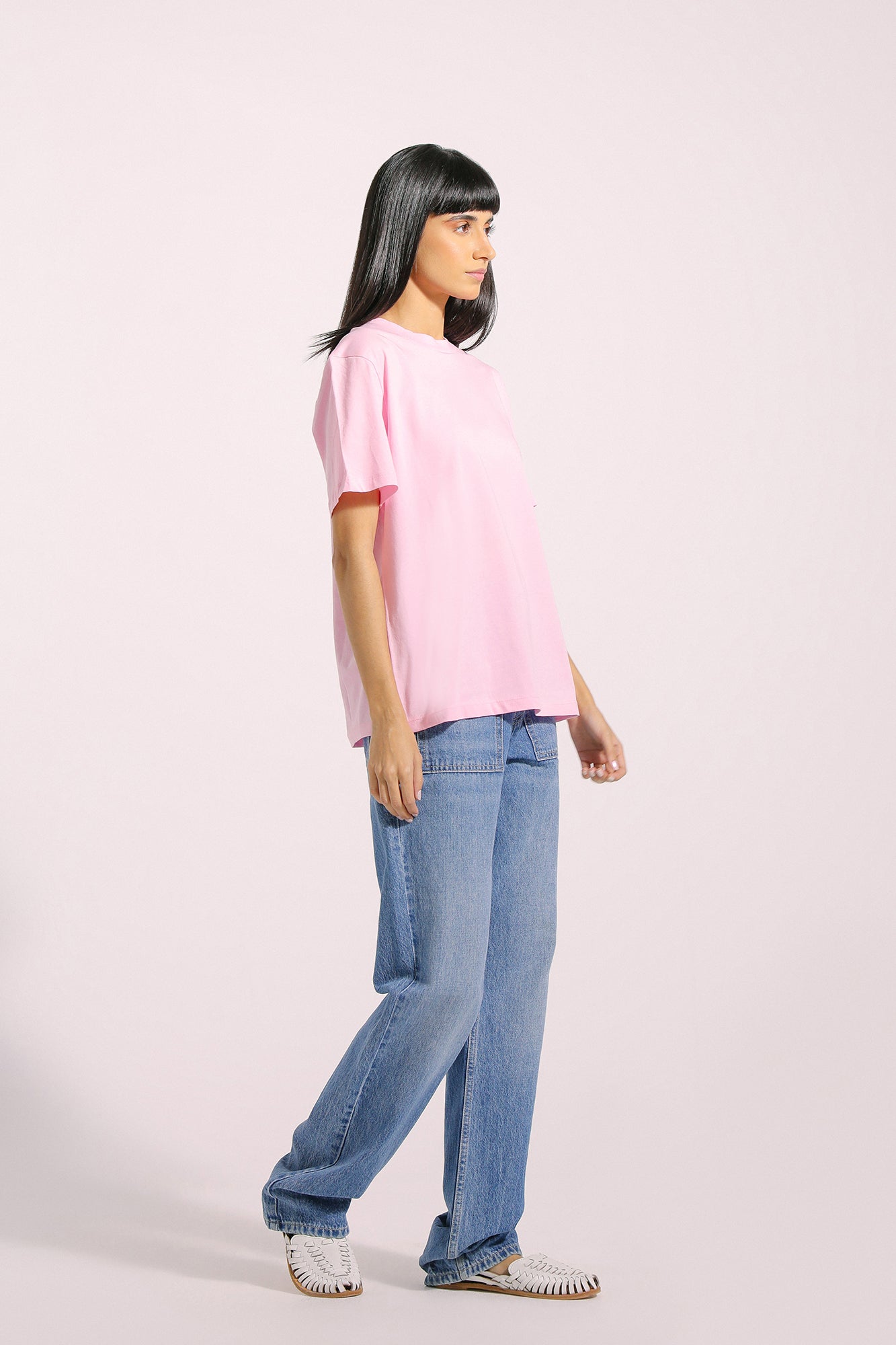 Ethnic - HALF SLEEVES T-SHIRT (E1021/108/427)