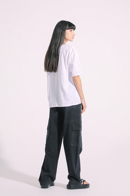 Ethnic - EMBROIDERED T-SHIRT (E1031/108/001)