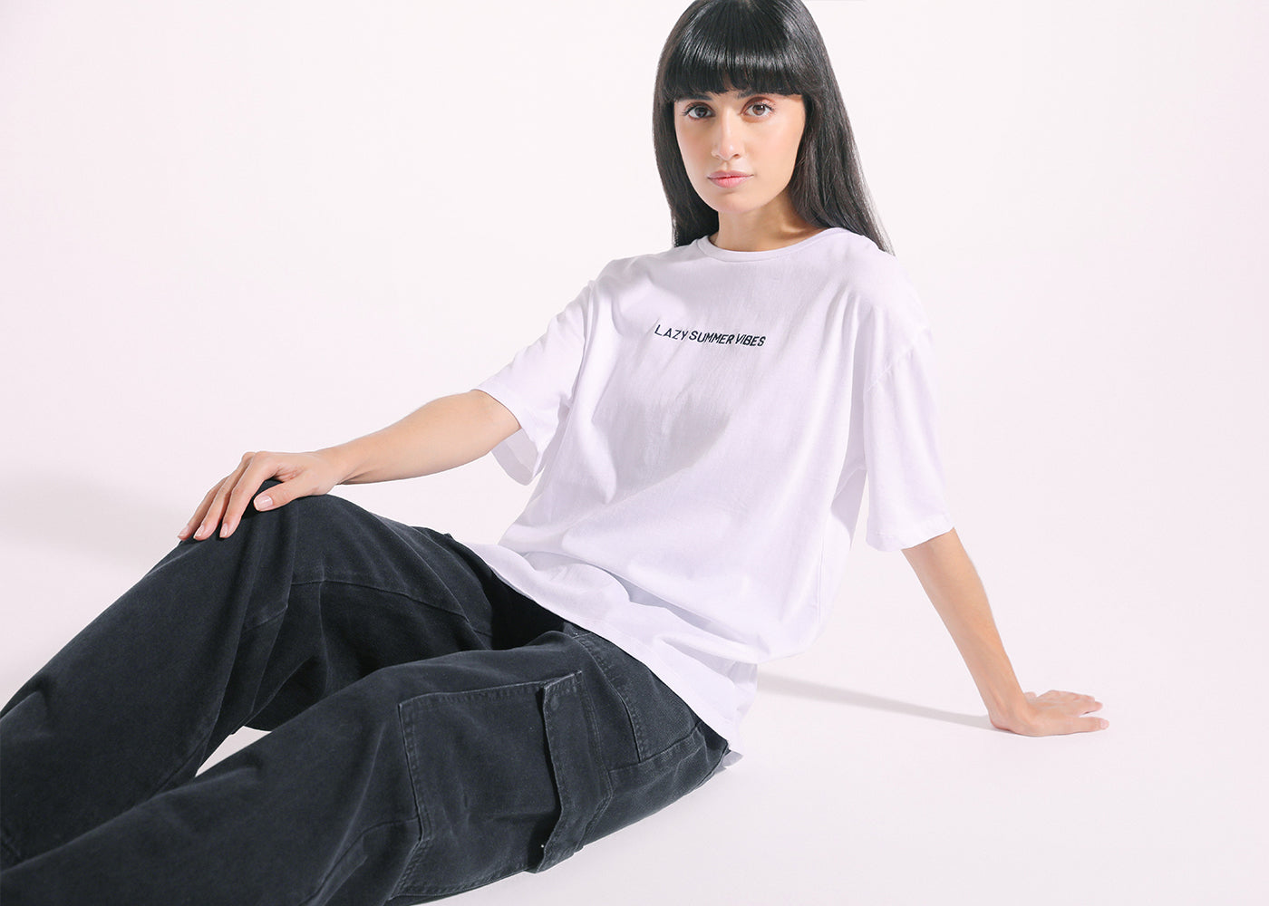 Ethnic - EMBROIDERED T-SHIRT (E1031/108/001)