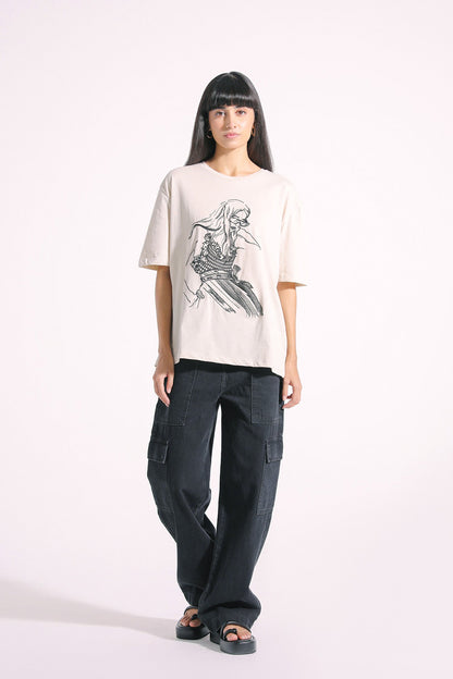 Ethnic - EMBROIDERED T-SHIRT (E1036/108/006)