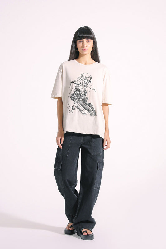 Ethnic - EMBROIDERED T-SHIRT (E1036/108/006)