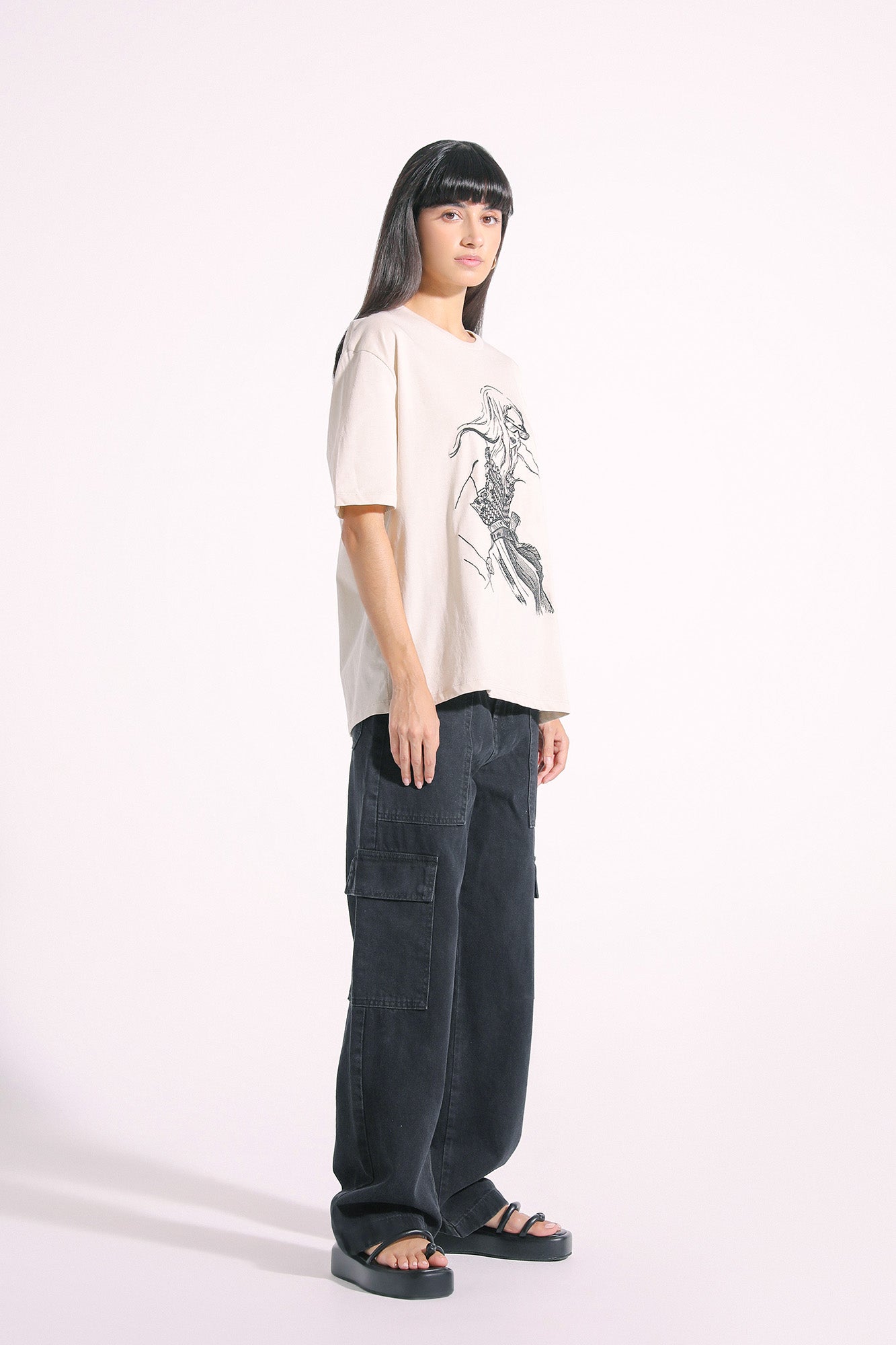 Ethnic - EMBROIDERED T-SHIRT (E1036/108/006)