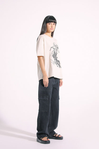 Ethnic - EMBROIDERED T-SHIRT (E1036/108/006)