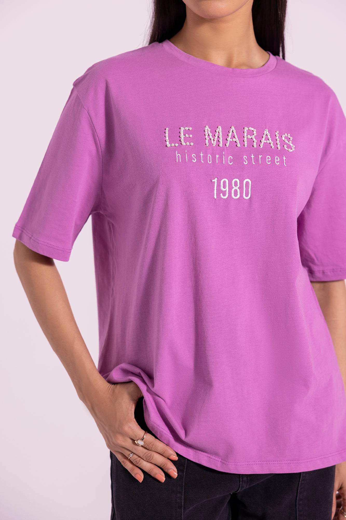 Ethnic - EMBROIDERED T-SHIRT (E1038/108/411)