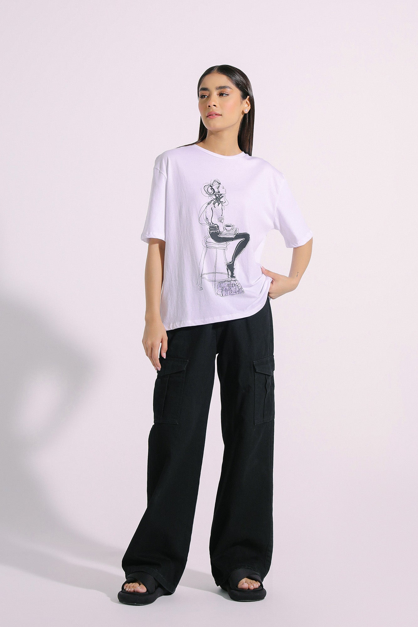 Ethnic - PRINTED T-SHIRT (E1045/108/001)