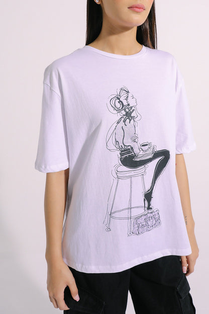 Ethnic - PRINTED T-SHIRT (E1045/108/001)