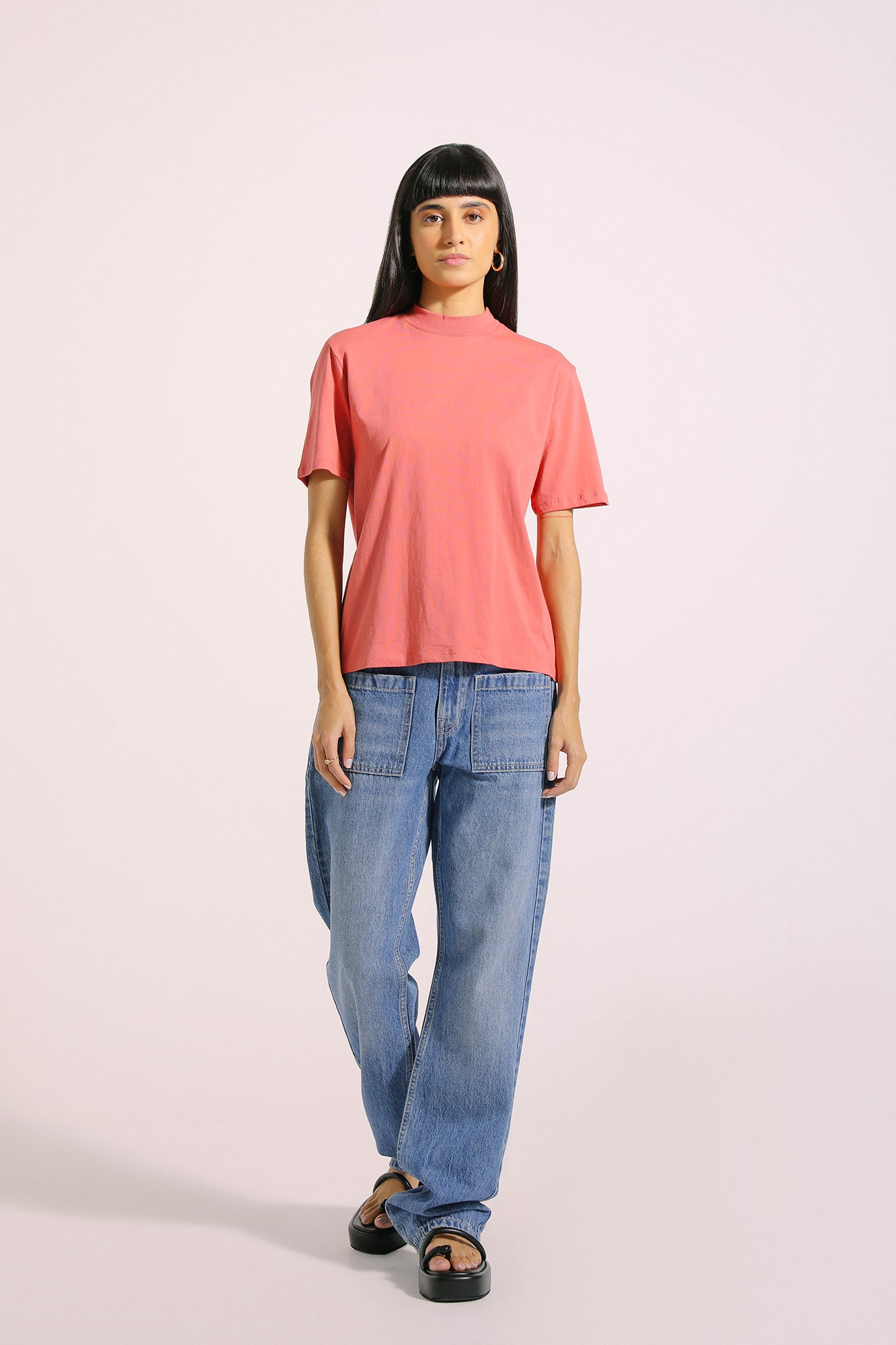 Ethnic - HALF SLEEVES T-SHIRT (E1051/108/301)