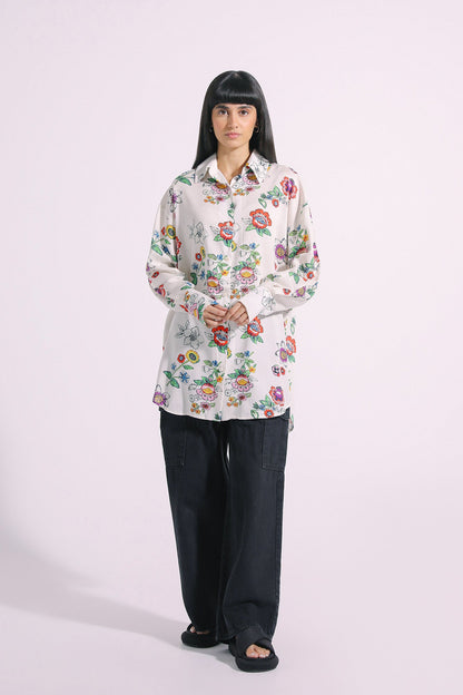 Ethnic - PRINTED BUTTON DOWN SHIRT (E1058/108/001)