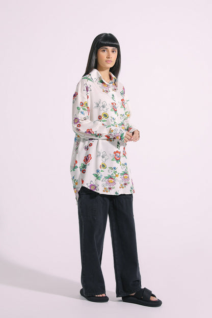 Ethnic - PRINTED BUTTON DOWN SHIRT (E1058/108/001)