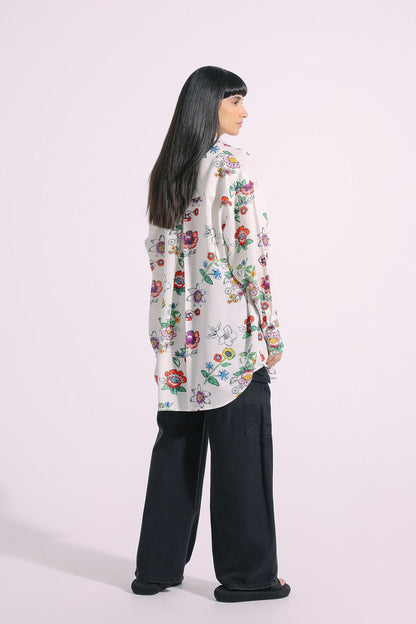 Ethnic - PRINTED BUTTON DOWN SHIRT (E1058/108/001)