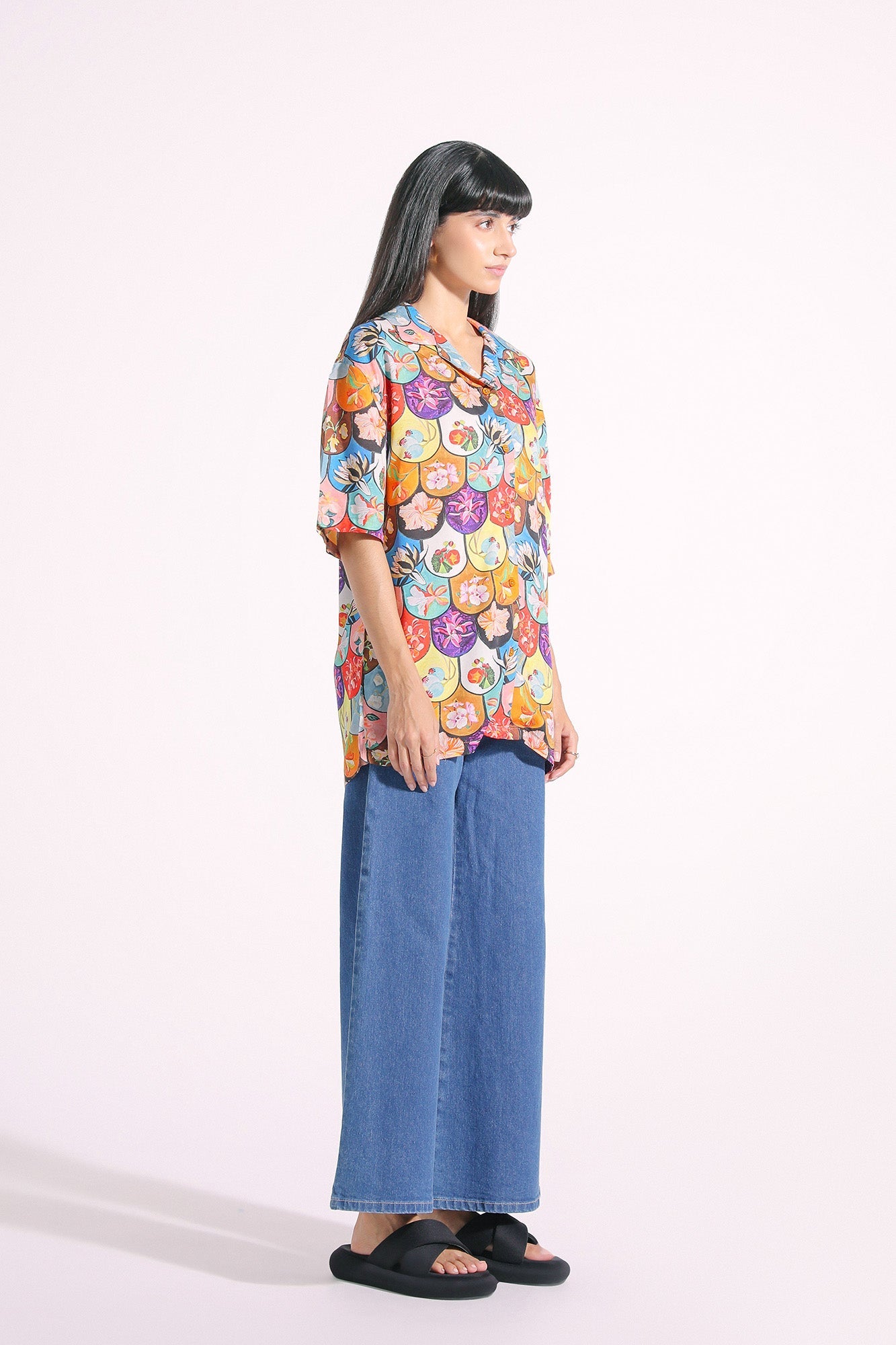 Ethnic - PRINTED BUTTON DOWN SHIRT (E1063/108/214)