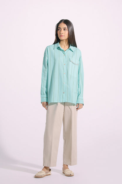 Ethnic - PRINTED BUTTON DOWN SHIRT (E1095/108/714)