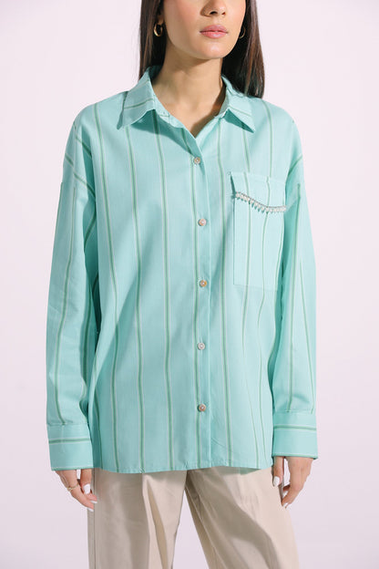 Ethnic - PRINTED BUTTON DOWN SHIRT (E1095/108/714)