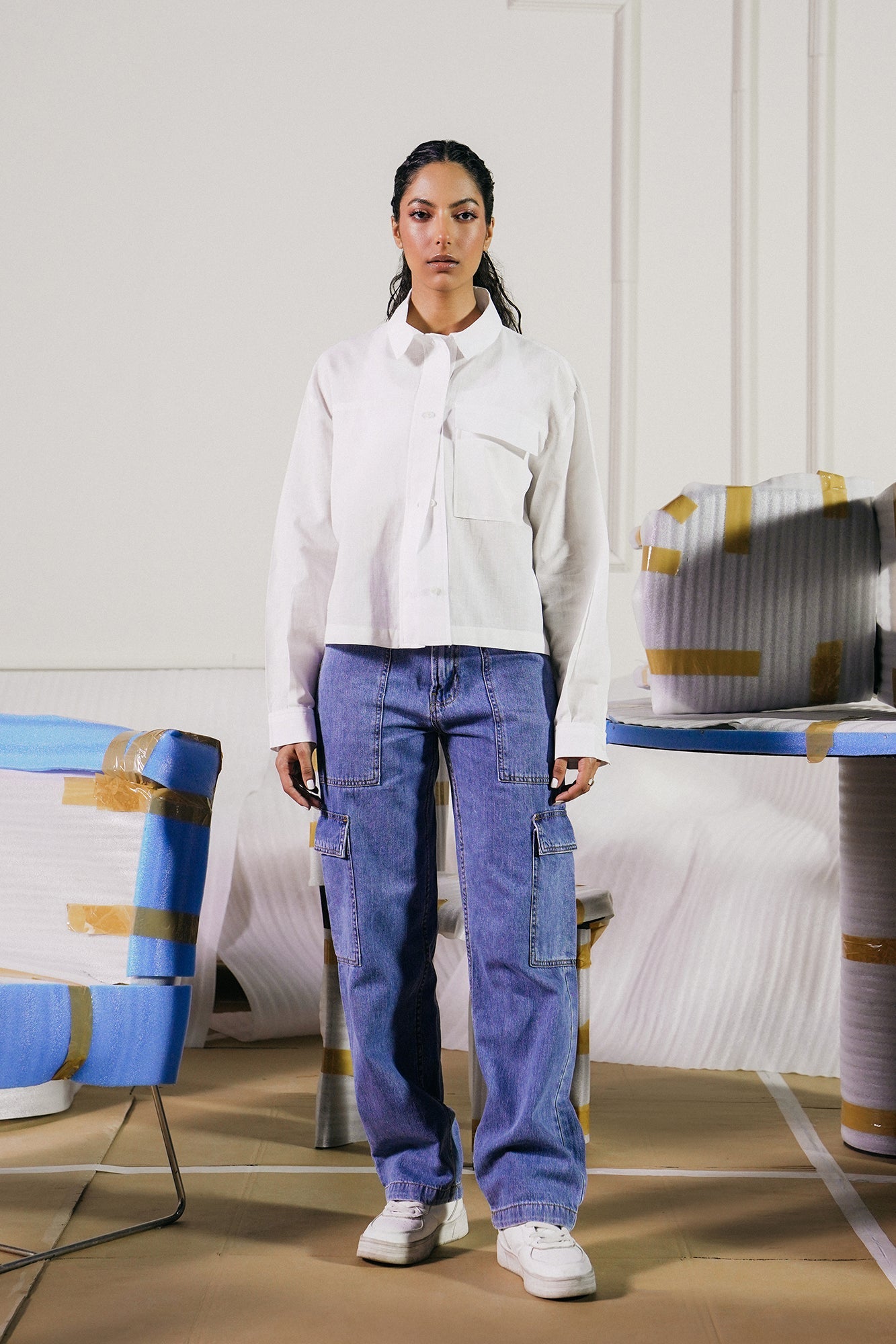 Ethnic - BUTTON DOWN TOP (E1100/108/001)