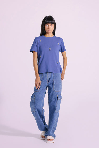 Ethnic - EMBELLISHED T-SHIRT (E1106/108/601)