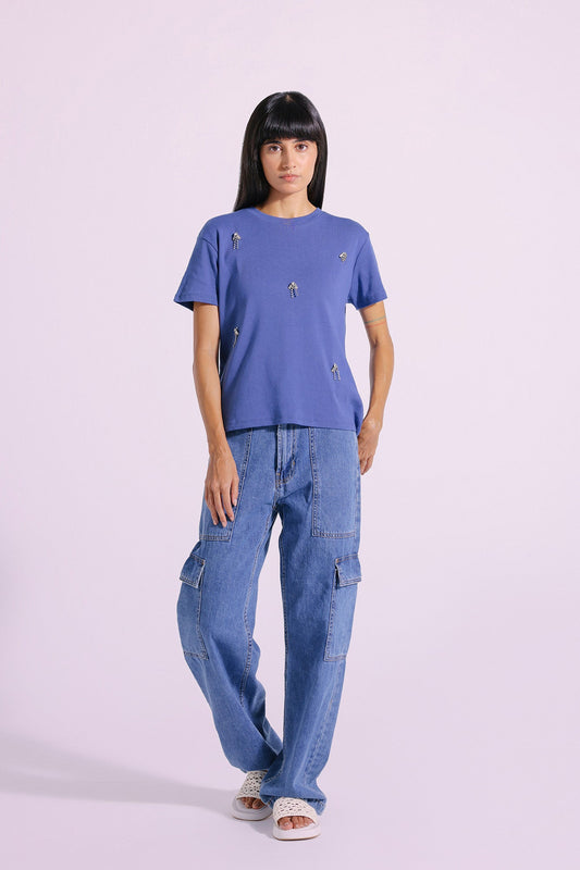 Ethnic - EMBELLISHED T-SHIRT (E1106/108/601)