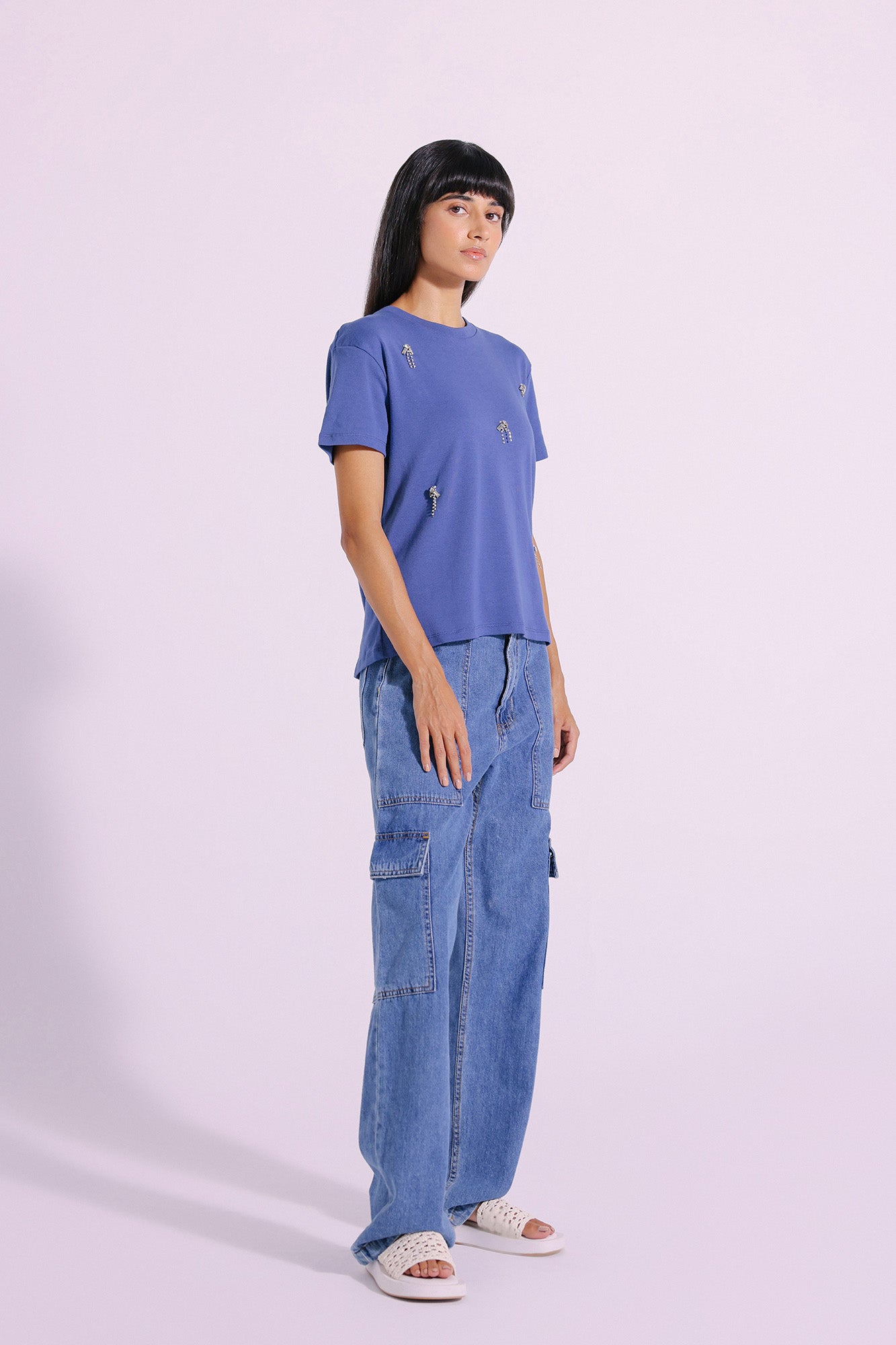 Ethnic - EMBELLISHED T-SHIRT (E1106/108/601)