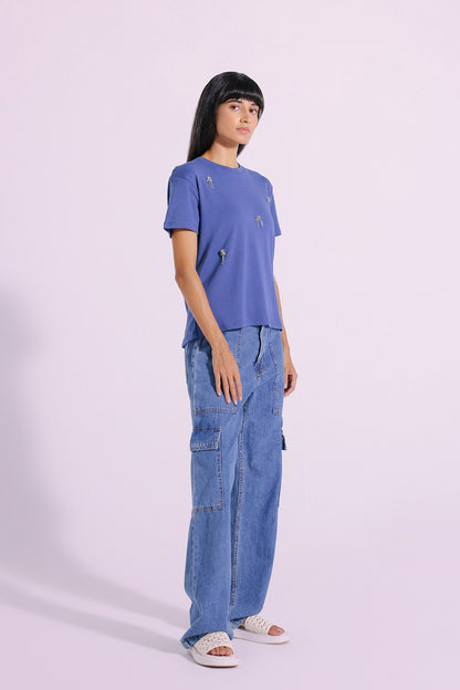 Ethnic - EMBELLISHED T-SHIRT (E1106/108/601)