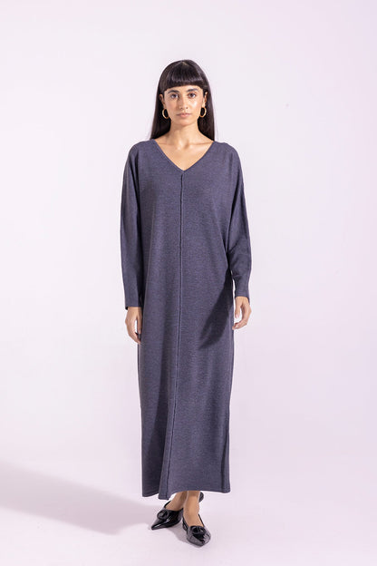Ethnic - SOLID V-NECK DRESS (E1204/108/906)