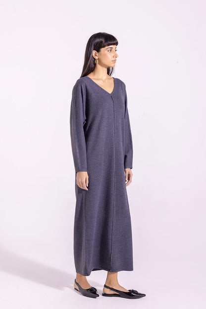 Ethnic - SOLID V-NECK DRESS (E1204/108/906)