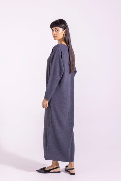 Ethnic - SOLID V-NECK DRESS (E1204/108/906)