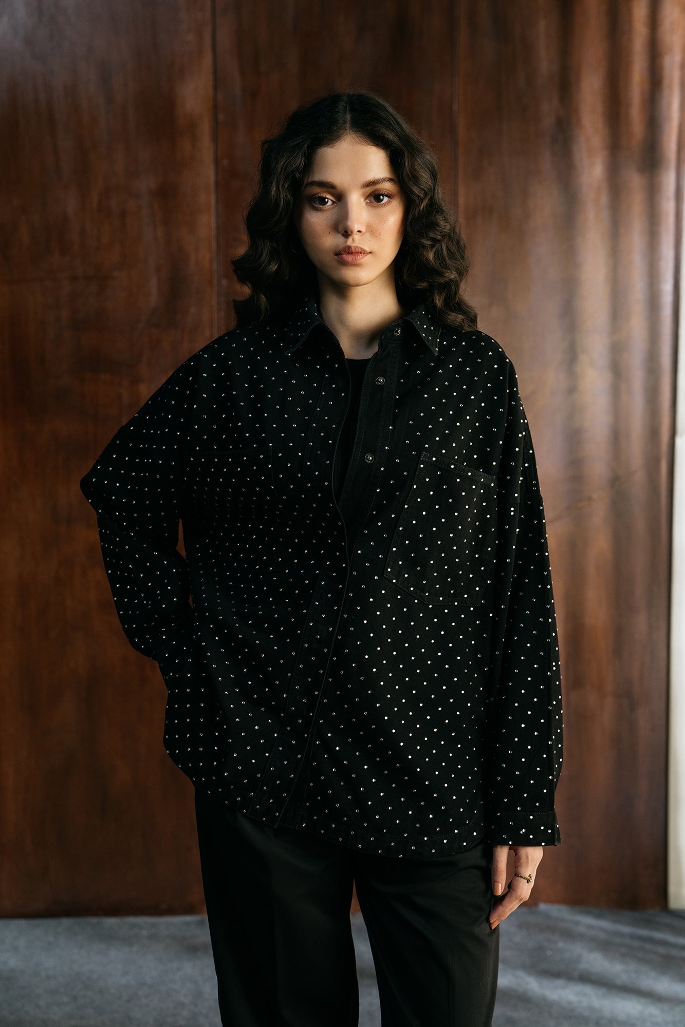 Ethnic - EMBELLISHED OVERSHIRT (E1225/108/902)
