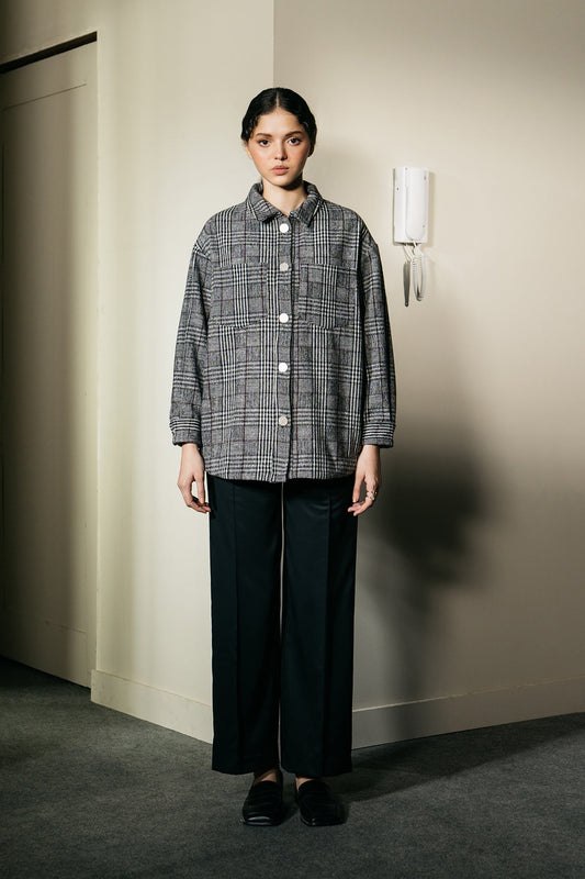Ethnic - CHECKERED OVERSHIRT (E1237/108/906)