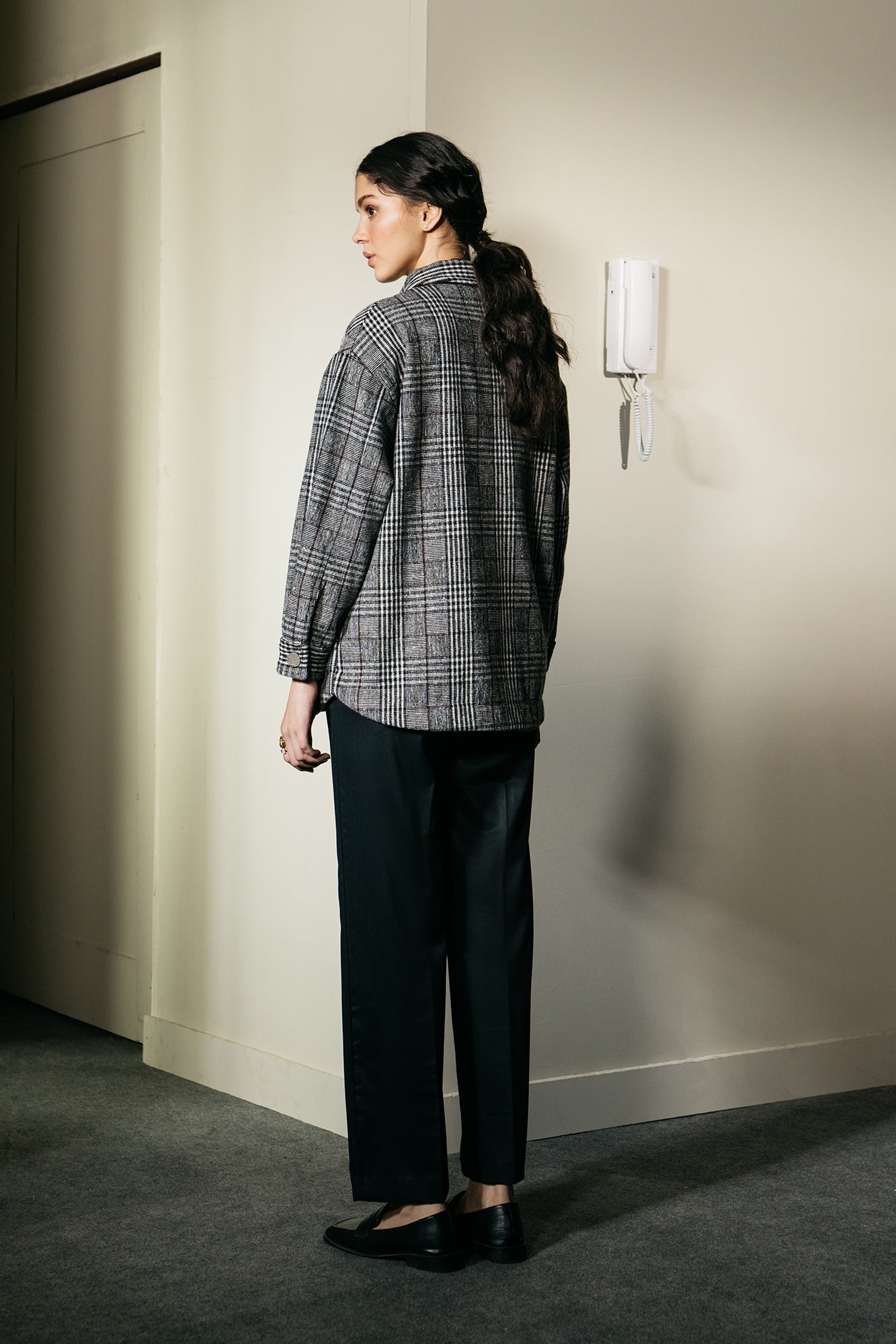 Ethnic - CHECKERED OVERSHIRT (E1237/108/906)