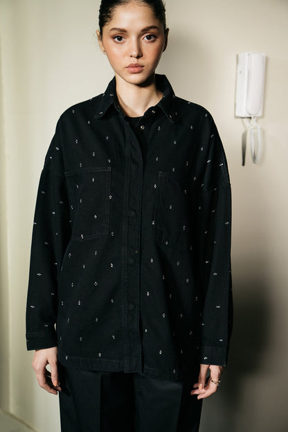 Ethnic - EMBELLISHED OVERSHIRT (E1238/108/901)