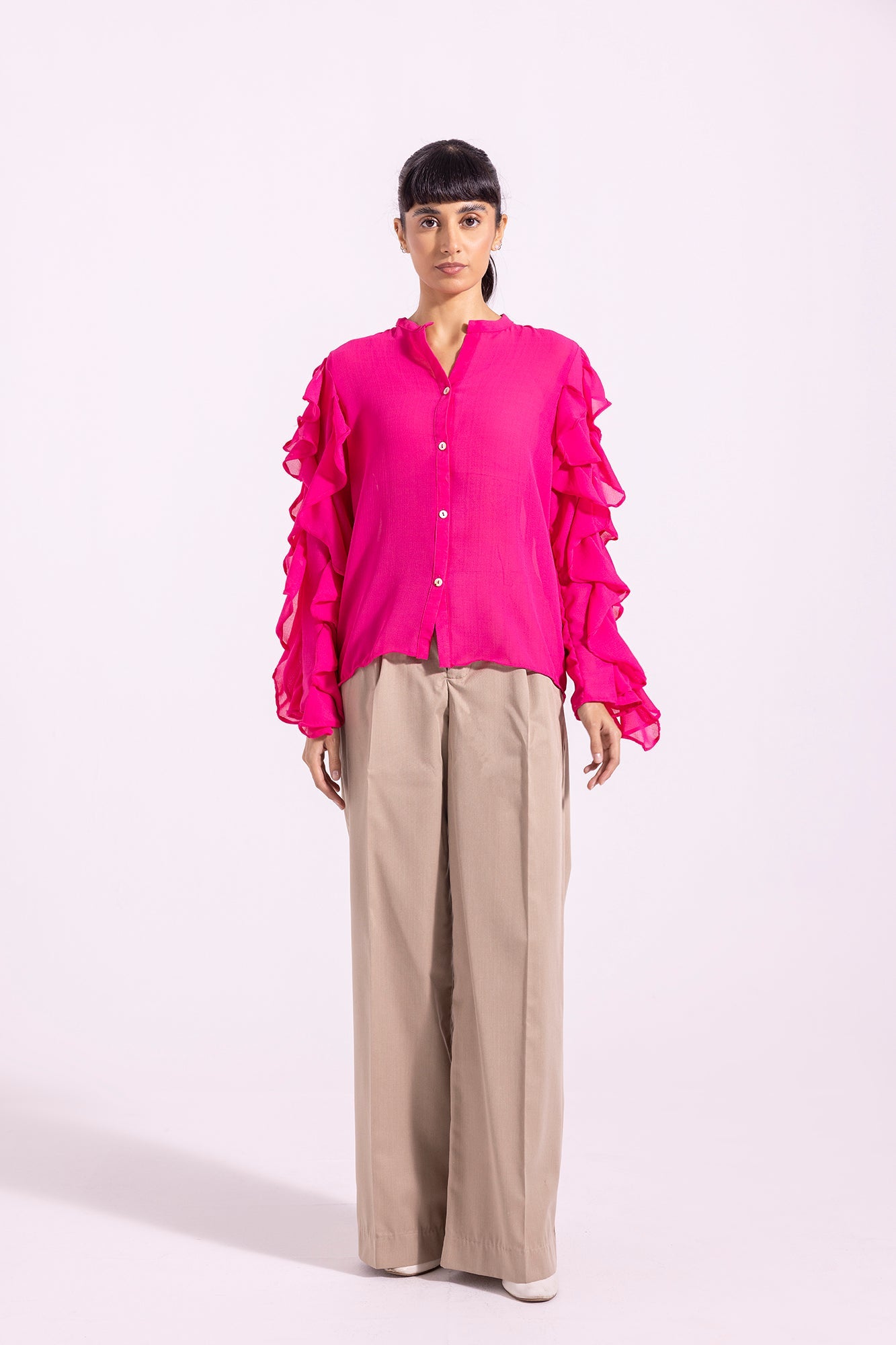 Ethnic - SOLID BUTTON DOWN SHIRT (E1240/108/411)