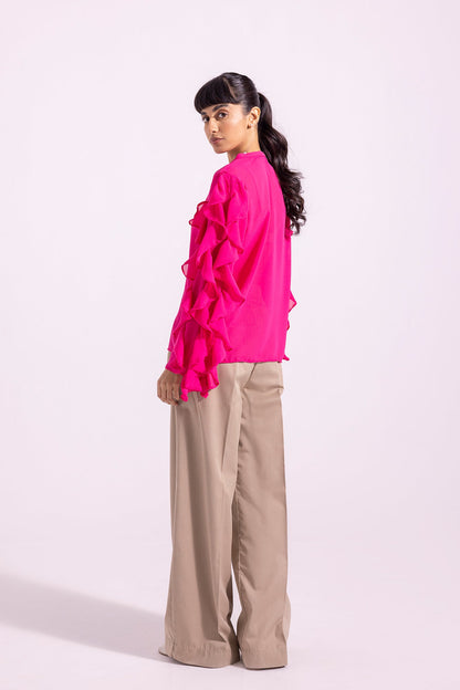 Ethnic - SOLID BUTTON DOWN SHIRT (E1240/108/411)