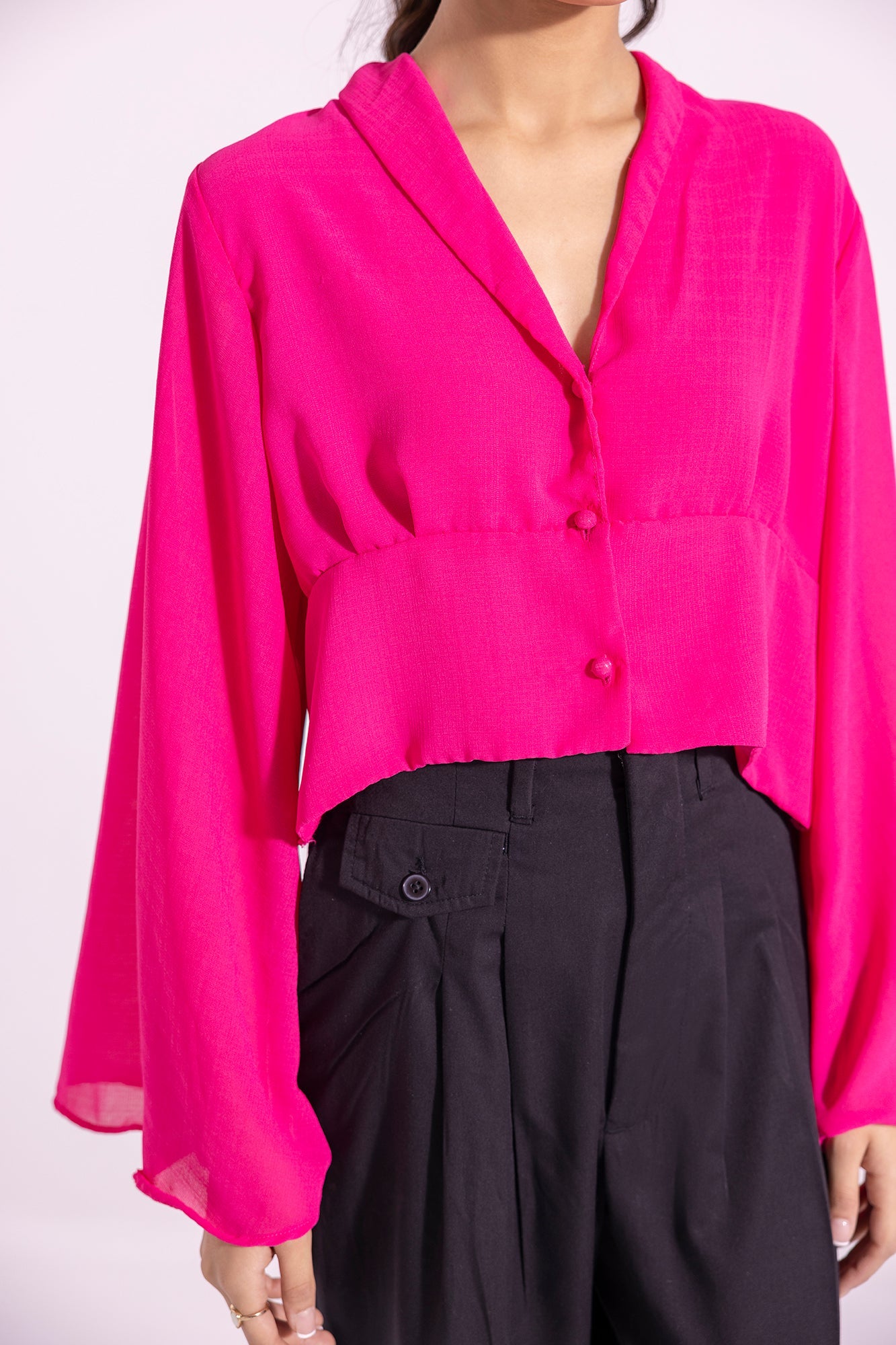 Ethnic - SOLID BUTTON DOWN SHIRT (E1241/108/411)