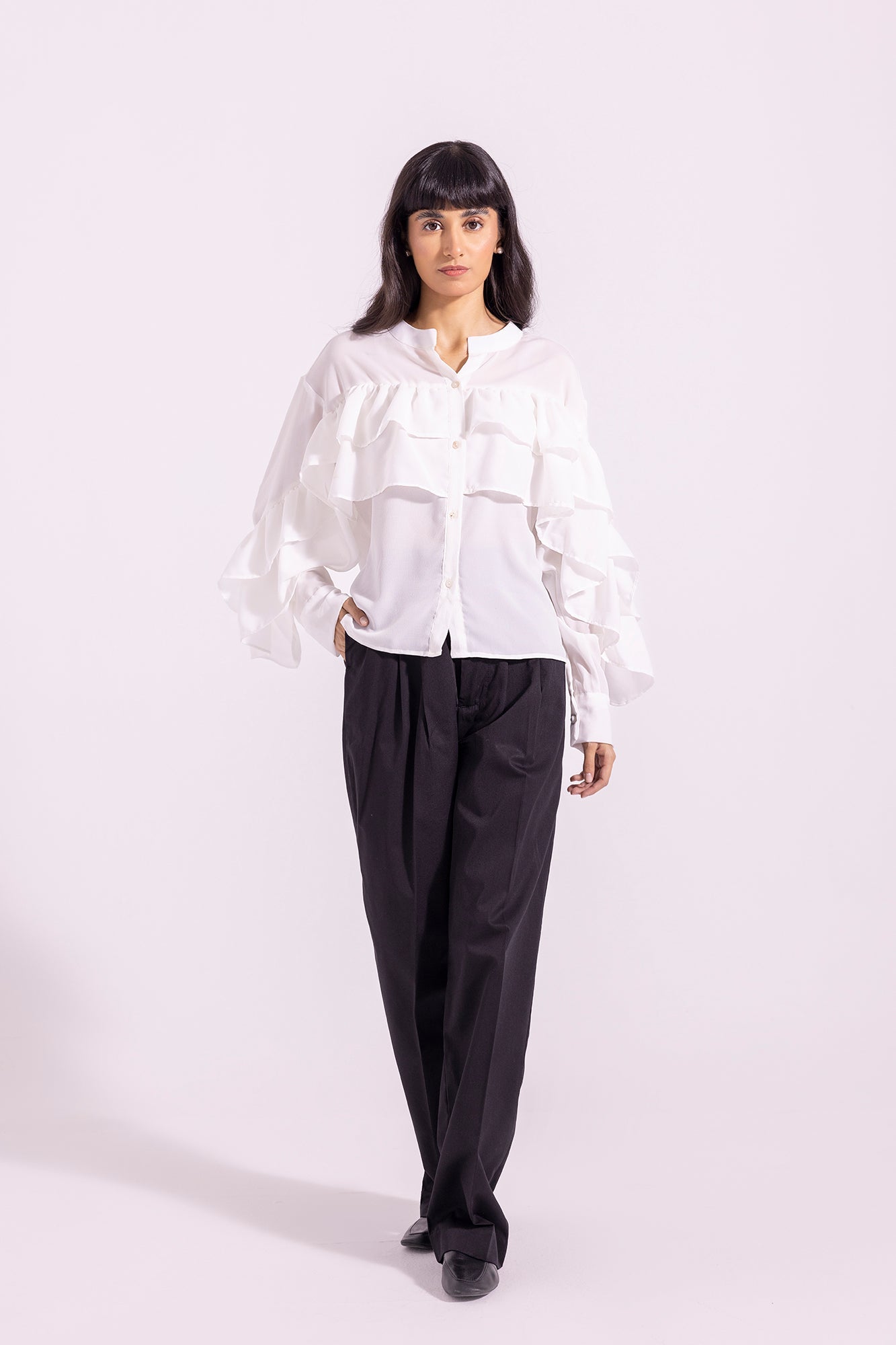 Ethnic - SOLID BUTTON DOWN SHIRT (E1245/108/002)