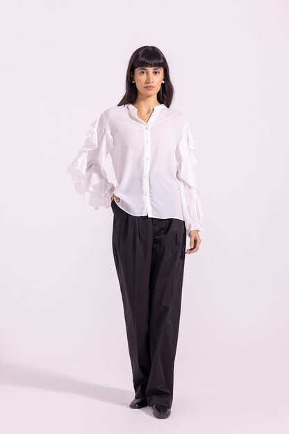 Ethnic - SOLID BUTTON DOWN SHIRT (E1247/108/002)