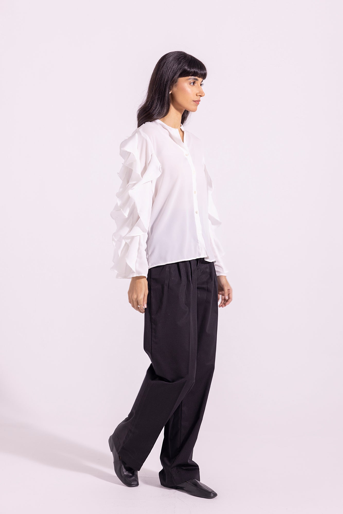 Ethnic - SOLID BUTTON DOWN SHIRT (E1247/108/002)