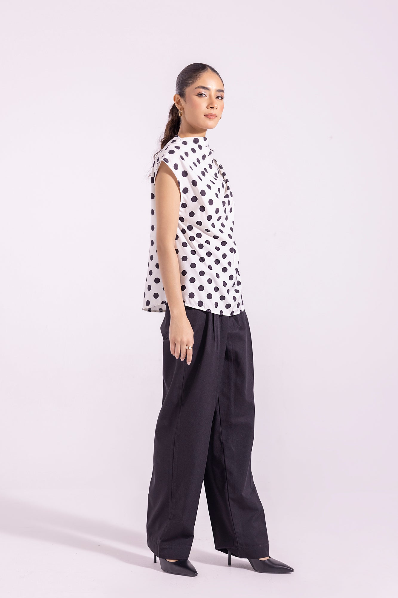 Ethnic - PRINTED POLKA DOTS TOP (E1259/108/001)