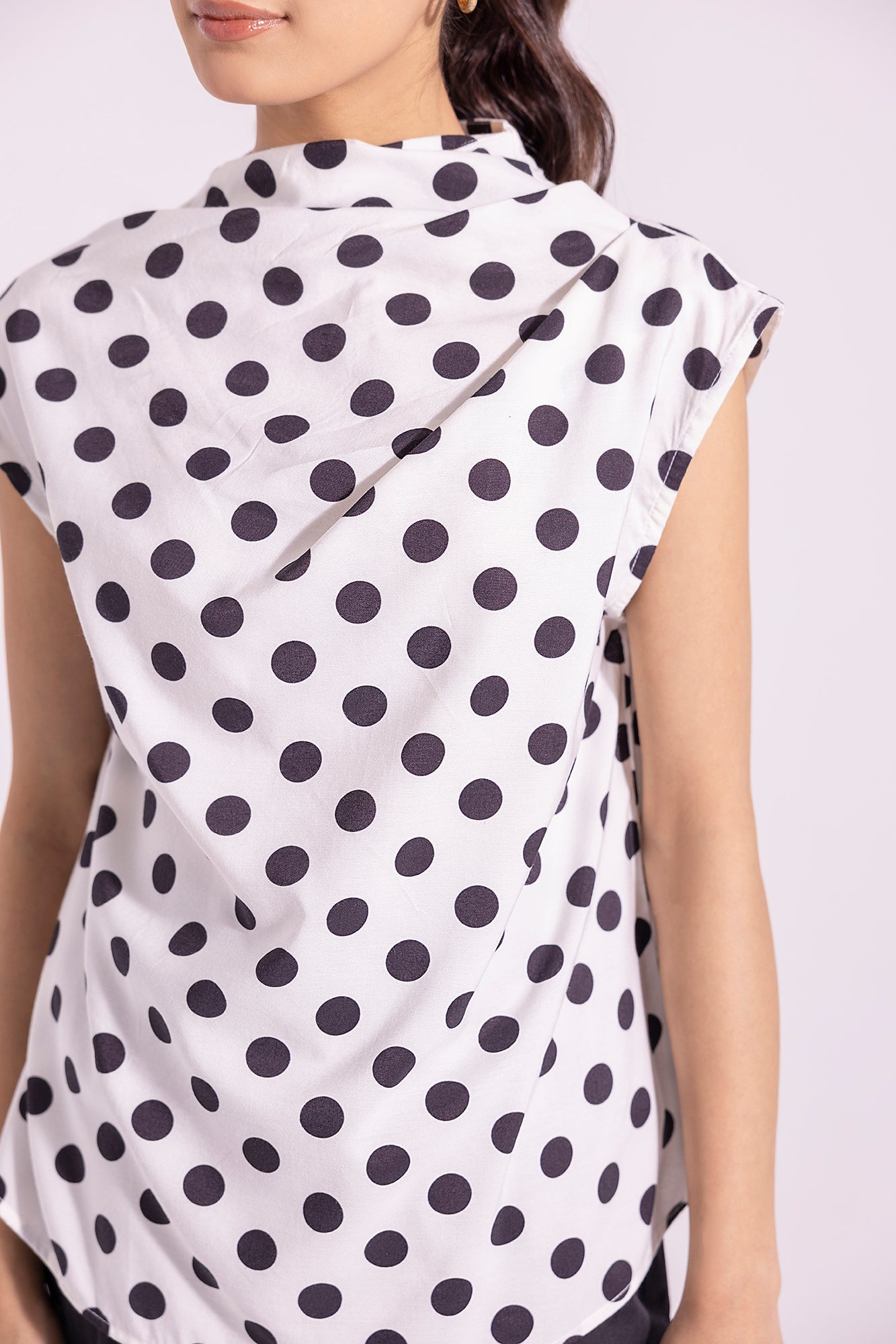 Ethnic - PRINTED POLKA DOTS TOP (E1259/108/001)
