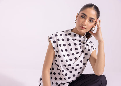 Ethnic - PRINTED POLKA DOTS TOP (E1259/108/001)