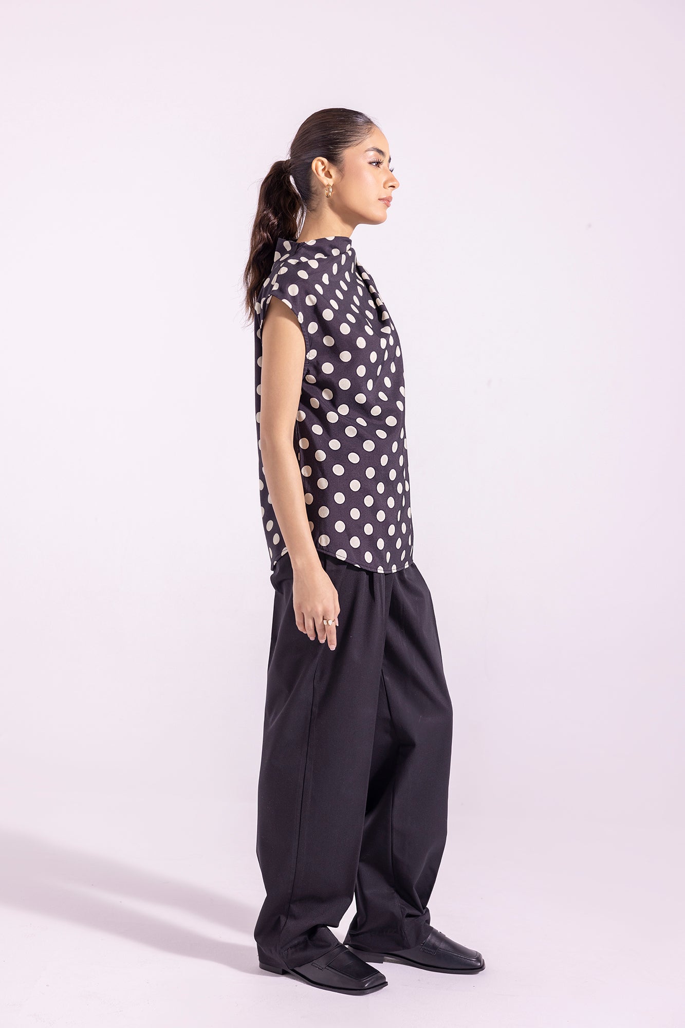 Ethnic - PRINTED POLKA DOTS TOP (E1259/108/901)