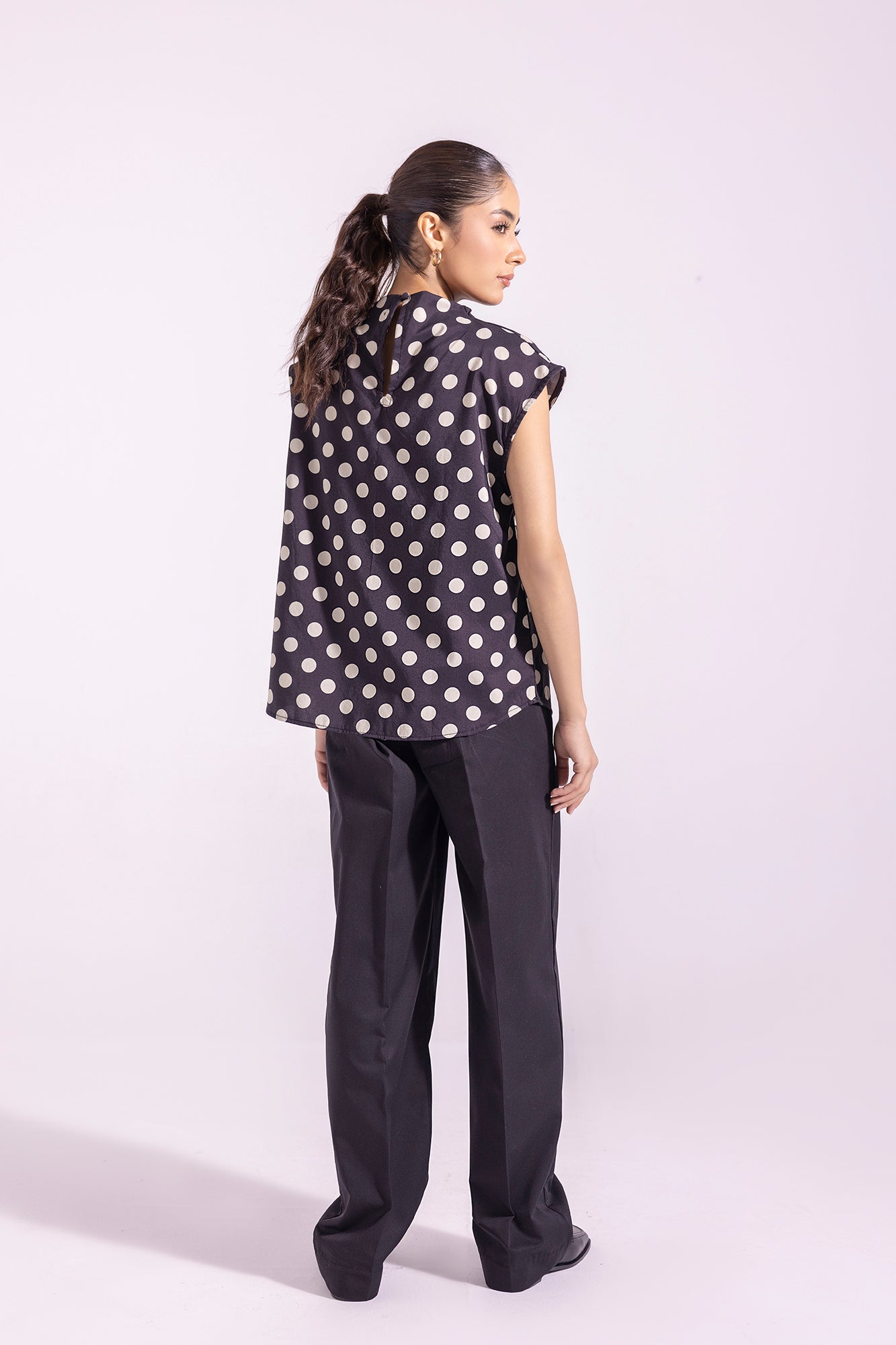 Ethnic - PRINTED POLKA DOTS TOP (E1259/108/901)